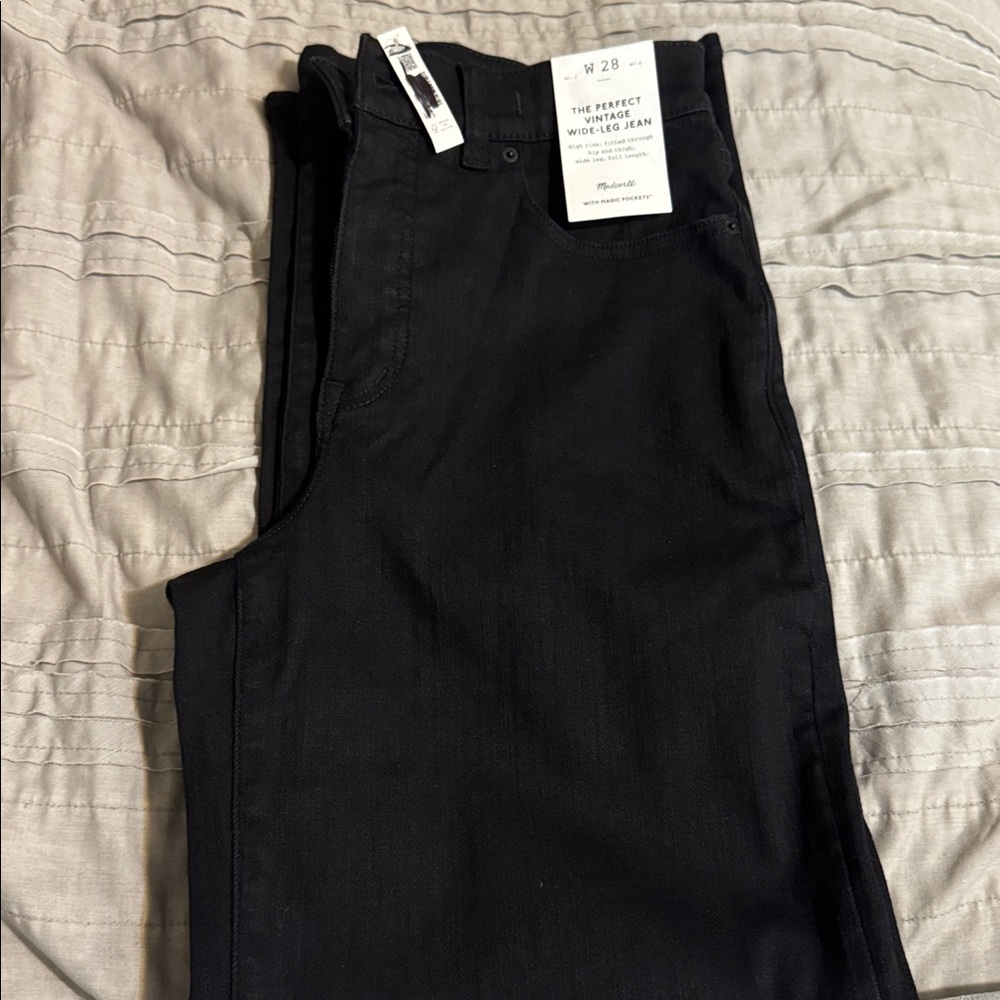 🆕 Madewell The Perfect Vintage Wide-Leg Jean - Picture 4 of 4